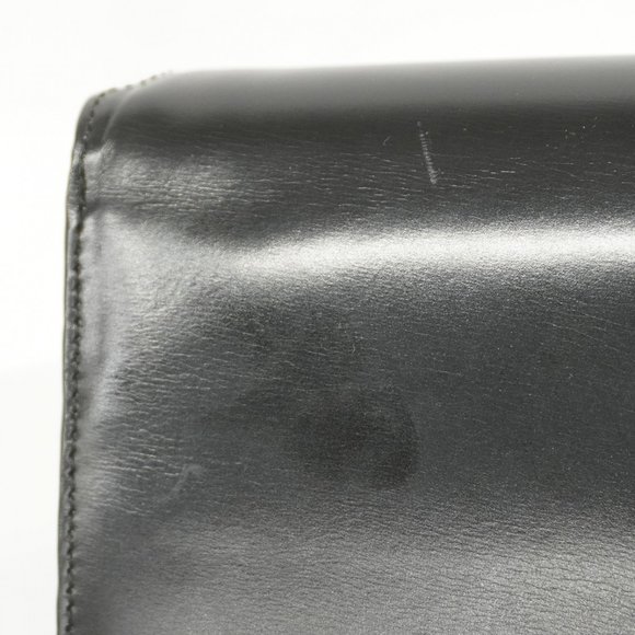 Celine Shoulder Bag Leather Black Women's - Picture 14 of 16